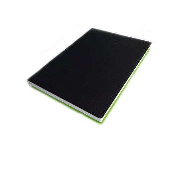 Ежедневник недатированный Brunnen Агенда Флэкси, мягкая гибкая обложка, кожзам, А5 Черный/зеленый - 45